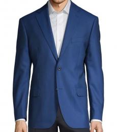 Michael Kors Dark Blue Textured Wool Sportcoat