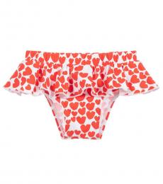 Stella McCartney Baby Girls Red Ruffle Swim Pants