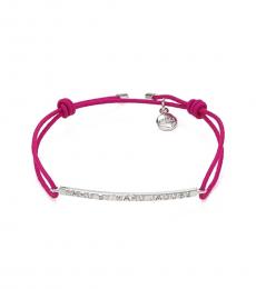 Pink Friendship Letterpress Bracelet