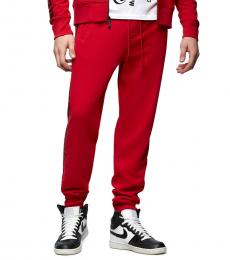 Red Chain Logo Joggers