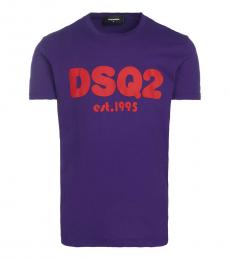 Purple Front Logo T-Shirt