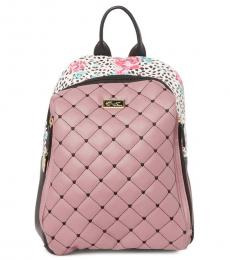 Betsey Johnson Light Purple Quilted Large Backpack