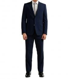 Versace Collection Navy Two Button Suit