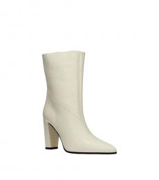 Beige Dree Leather Boots