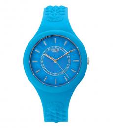 Light Blue Logo Watch