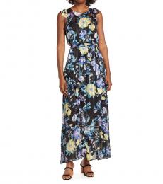 Rachel Roy Black Sleeveless Ruffled Maxi Dress