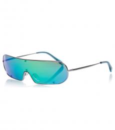 Emilio Pucci Blue Multi Shield Sunglasses