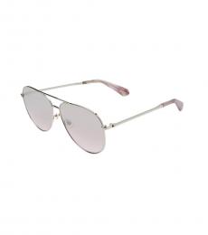 Kate Spade Silver Isla Aviator Sunglasses