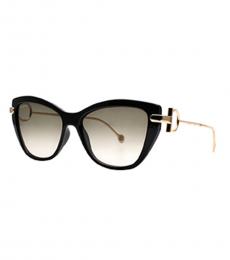 Ferragamo Black Cat Eye Sunglasses