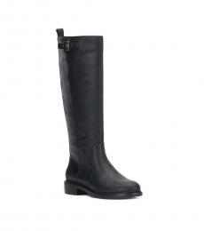 Lucky Brand Black Quinn Leather Riding Boots