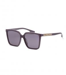 Burberry Dark Purple Square Sunglasses