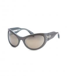 Marc Jacobs Grey Oval Sunglasses