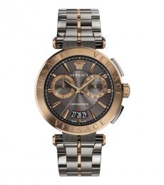 Versace Metallic Aion Chronograph Dial Watch
