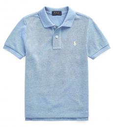 Ralph Lauren Little Boys Royal Heather Mesh Polo