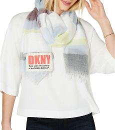 DKNY Multi Stripe Logo Scarf
