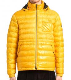 Yellow Padded Removable Hood Jacket 