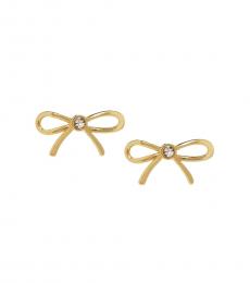 Kate Spade Gold Sparklers Bow Stud Earrings