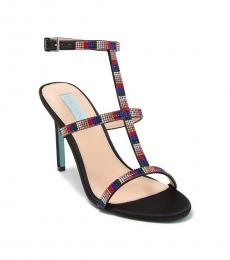 Betsey Johnson Rainbow Tate Embellished T-Strap Heels