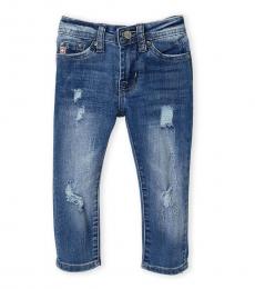 AG Adriano Goldschmied Baby Boys Blue Stryker Slim Straight Jeans