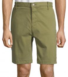 7 For All Mankind Military Olive Cotton Chino Shorts