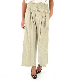 Brunello Cucinelli Grey Corduroy Wide Leg Pants