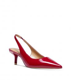 Michael Kors Scarlet Red Page Slingback Heels