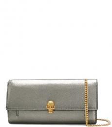 Alexander McQueen Silver Skull Mini Crossbody