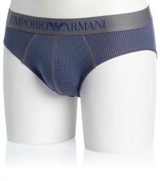 Emporio Armani Blue 2-Pack Logo Slip Underwear