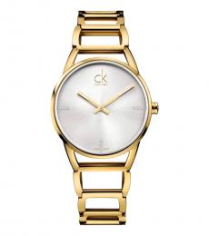 Calvin Klein Golden Quartz Silver Dial Watch