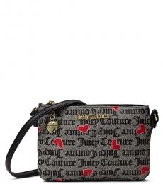 Juicy Couture Black North/South Mini Crossbody Bag