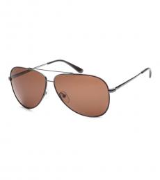 Ferragamo Metal Aviator Sunglasses