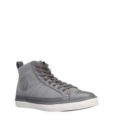 Ralph Lauren Grey Lace-Up Sneakers