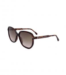 Isabel Marant Brown Havana Geometric Sunglasses