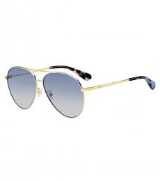 Kate Spade Golden Aviator Sunglasses
