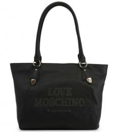 Love Moschino Black Made With Love Large Tote