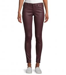 AG Adriano Goldschmied Vintage Leatherette Skinny Ankle Jeans
