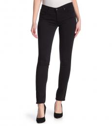 AG Adriano Goldschmied Black Straight Fit Pants