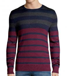 Calvin Klein Heartwood Striped Wool-Blend Sweater