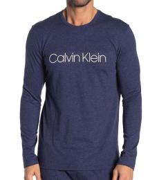 Calvin Klein Peacoat Heather Long Sleeve T-Shirt