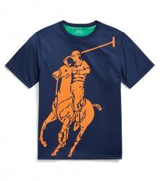 Ralph Lauren Boys Newport Navy Big Pony Performance T-Shirt