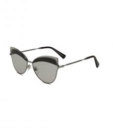 Valentino Garavani Ruthenium-Grey Gradient Sunglasses