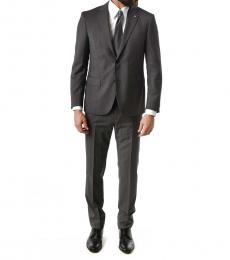 Corneliani Dark Grey Side Vents 2-Button Right Suit