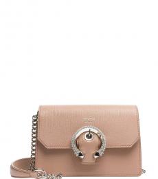 Jimmy Choo Beige Madeline Small Crossbody Bag
