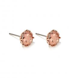 Kate Spade Rose Gold Sparkle Round Earrings