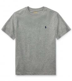 Boys Grey Crewneck T-Shirt