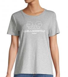 Light Grey Heathered Logo T-Shirt