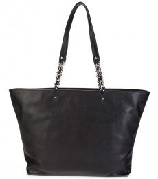Black Chain Large Tote