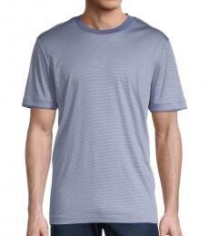 Blue Tessler Pinstriped T-Shirt