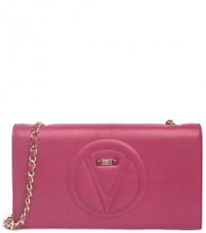 Mario Valentino Purple Lena Large Crossbody Bag