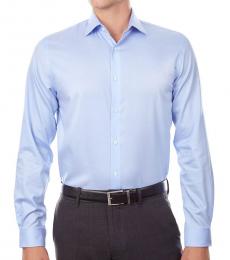 Michael Kors  Powder Blue Regular Fit Air Soft Stretch Shirt